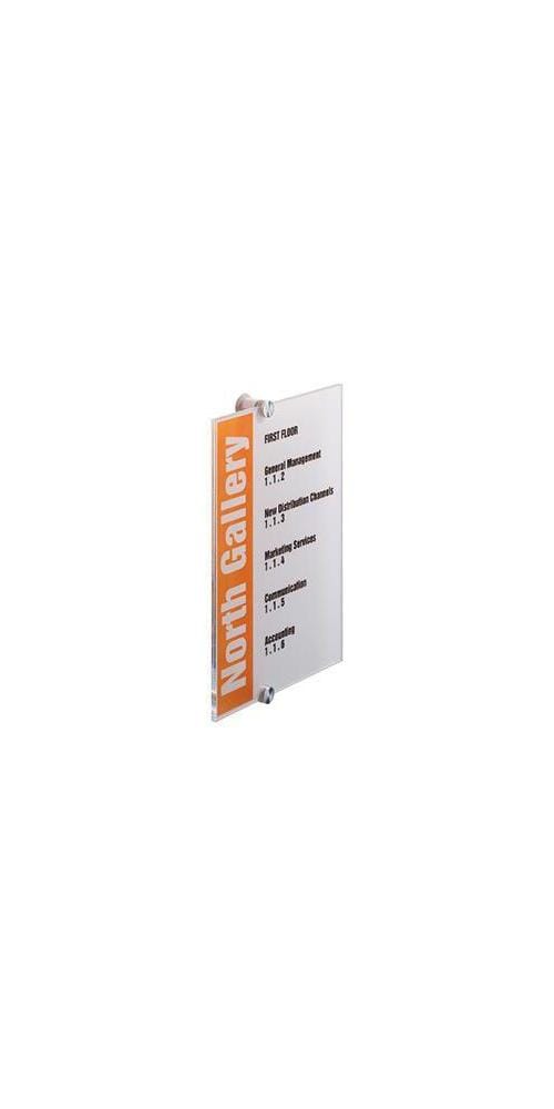Türschild Crystal Sign 210 X 297 Mm (b X H) Beschriftungsschild Auswechselbar Acrylglas Transparent