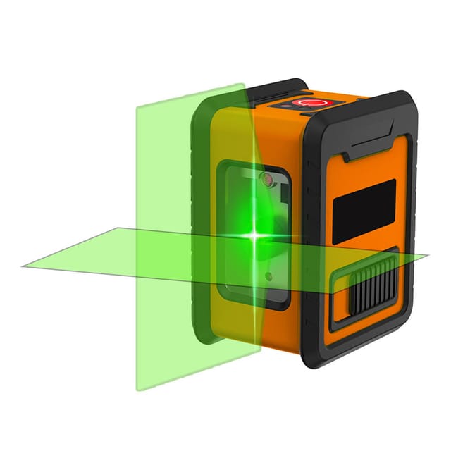 Mini-tragbare Infrarot-wasserwaage, Grünes Licht, 2 Linien, Hohe Präzision Und Starke Lichtleistung.