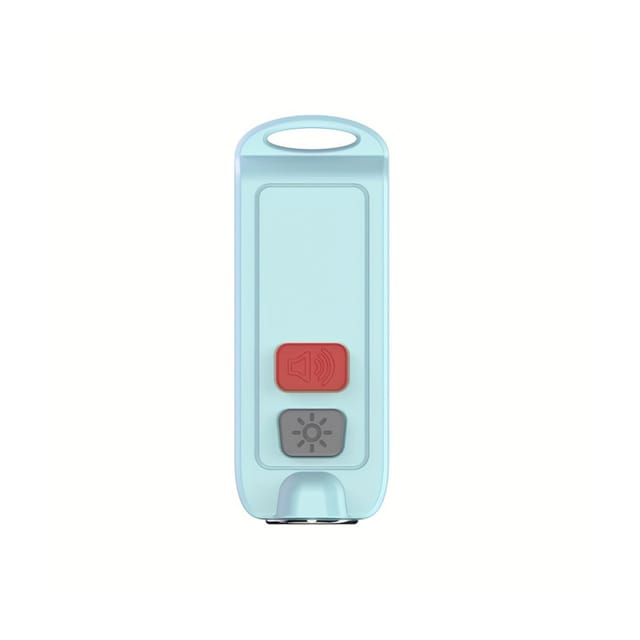 Wasserdichte, 130 Db Laute, Per Usb Aufladbare Personenalarmsirene Mit Blinkender Led-leuchte Und Notfallalarm-schlüsselanhänger – Grün