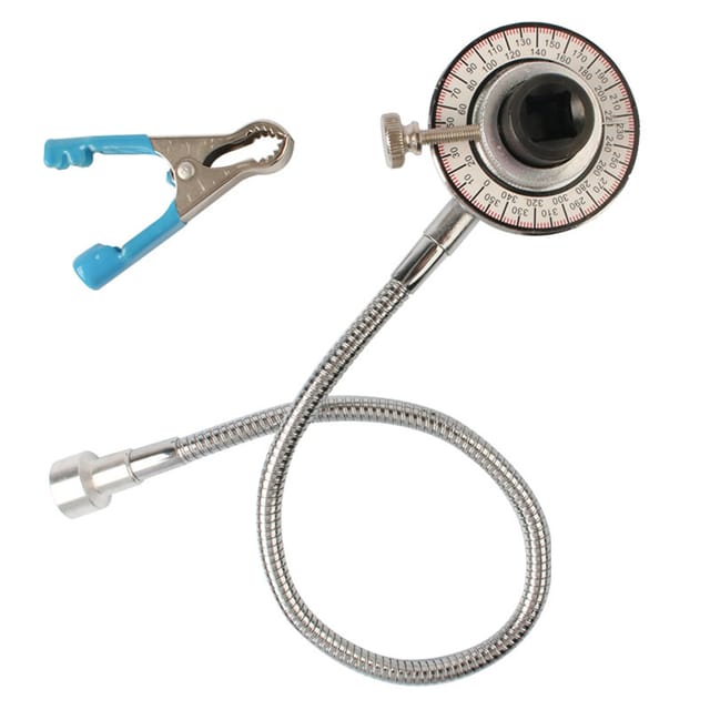 360° Verstellbarer Winkel-torsiometer Aus Chrom-vanadium-stahl, 1/2 Zoll (12,5 Mm) Antrieb, Professionelles Messwerkzeug