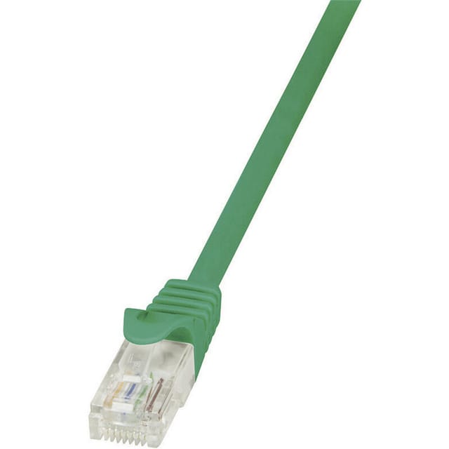 Logilink - Cp1025u Rj45 Netzwerkkabel, Patchkabel Cat 5e U/utp 0.50 M Grün Mit Rastnasenschutz 1 St.