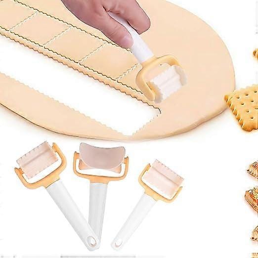 Ausstechform, 3-teiliges Keksform-set Aus Kunststoff, Multifunktionaler Ausstecher, Küchenzubehör, Werkzeug Für Pizza, Kuchen, Brot, Diy-dekorationswerkzeug