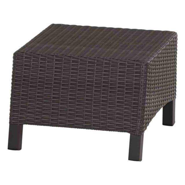 Siena Garden Fußhocker Lugano Alu Anthrazit Sitzhocker