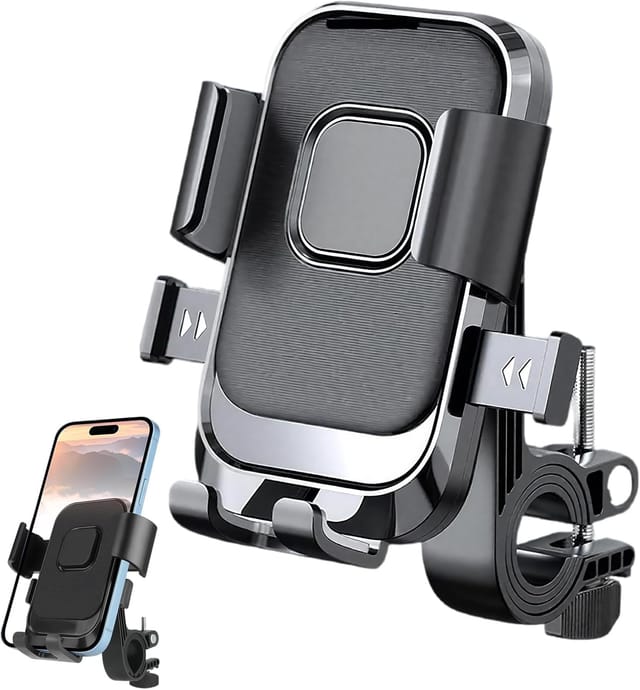 Handyhalterung Für Motorräder, Fahrräder Und Elektroroller. Geeignet Für Motorräder, Kinderwagen, Laufbänder, Roller Und Rollstühle.