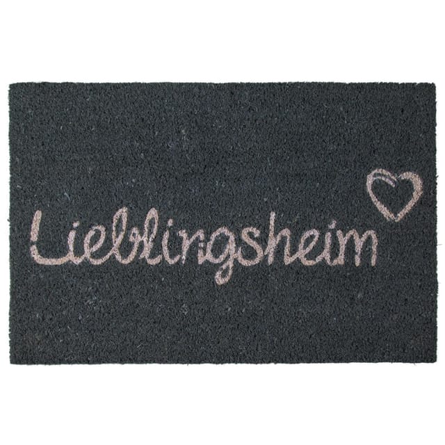 Türmatte Fußmatte Lieblingsheim Türvorleger 60x40cm Kokosfaser