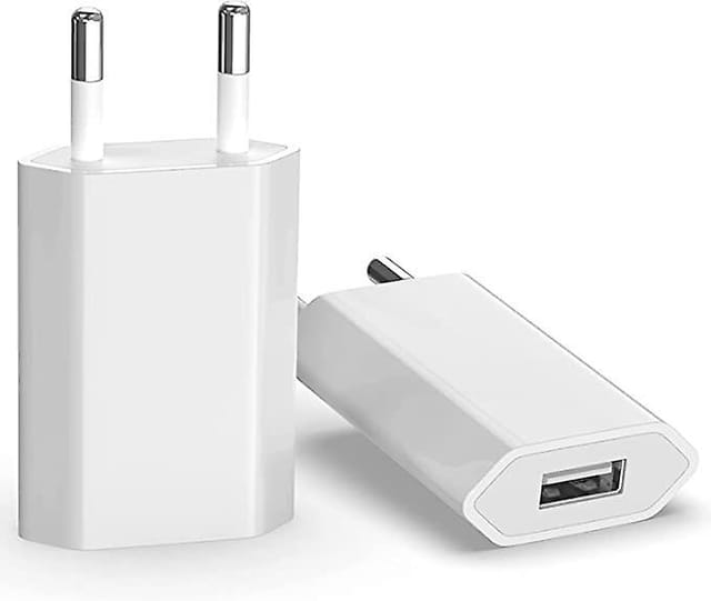 (2er-pack) Weißer, Universeller Usb-schnellladegerät-steckeradapter (5w 5v 1a), Reisefreundlich, Universell Kompatibel Mit Apple Iphones