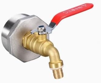 2"-messing-fasshahn Mit 3/4"-dichtung, Ibc-adapter Für Wassertanks Und Ibc-fässer, Spezialhahn Für Garten, Außenbereich Und Landwirtschaft