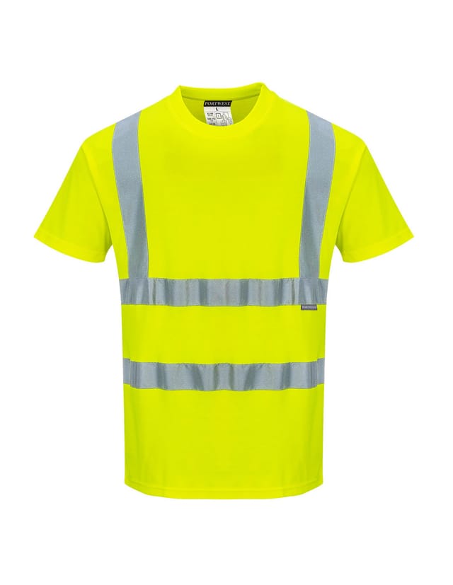 Hi-vis T-shirt Mc Coton Comfort Farbe: Gelb Größe Xxl - Portwest
