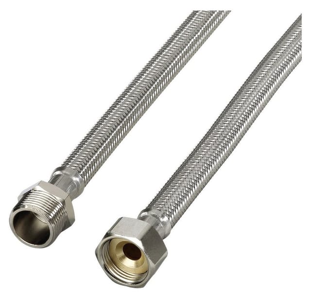 Xavax Verstärkter Anschluss-schlauch Silber 2 Meter