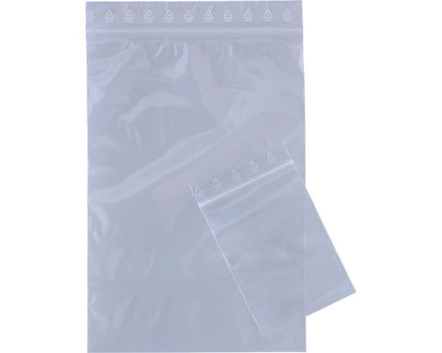 Druckverschlussbeutel 60 X 80 Mm (b X H) 50µm Kunststoff Transparent 100 St./pack.