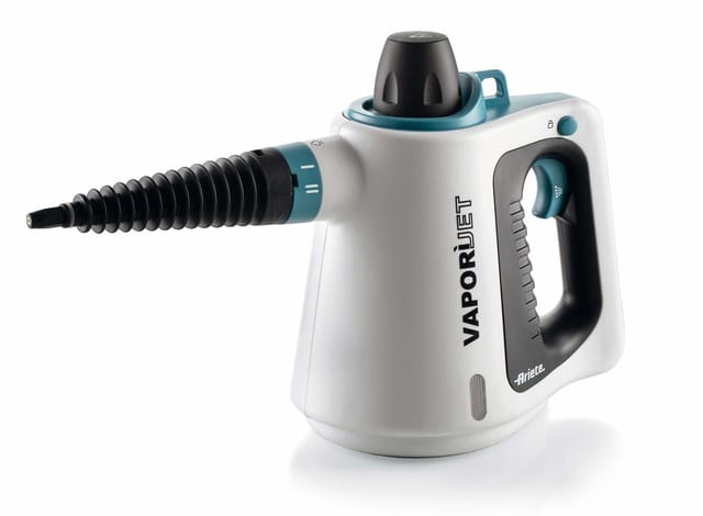 4137 - Dampfpistole De, 1.050 W, 3,5 Bar, Inhalt 0,17 L, Sicherheitsverschluss, Aluminiumkessel, 8 Zubehörteile De Reinigung, Dampf 8 Minuten, Heizung 3 Minuten, Farbe Weiß - Ariete