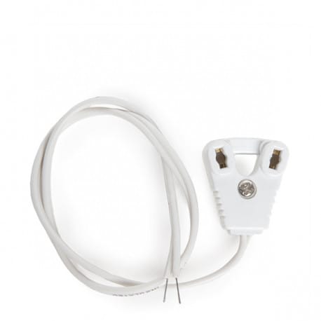 Lampenfassung Röhre T8 Led Kabel 30cm Weiß