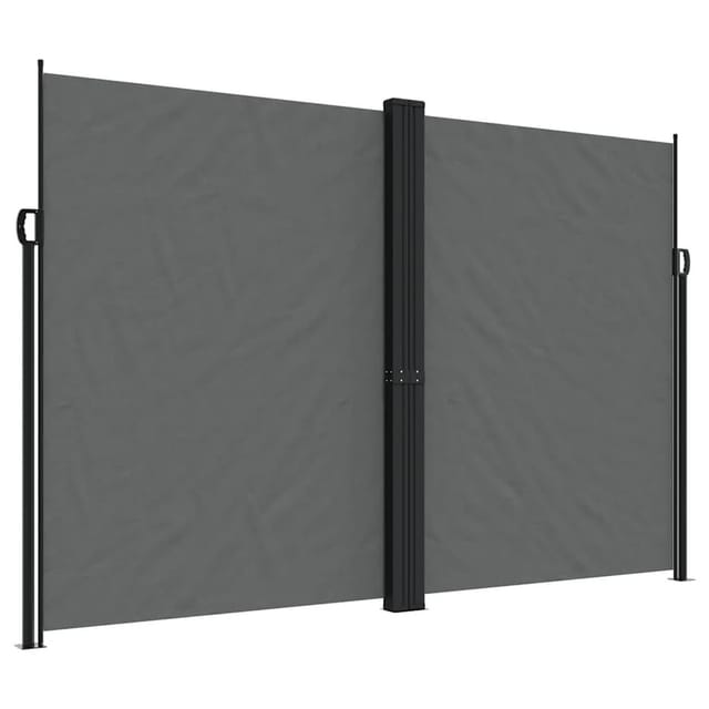 Seitenmarkise Ausziehbar Anthrazit 220x1200 Cm Vidaxl