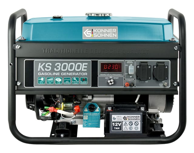 Könner&söhnen - Ks 3000e Stromerzeuger Generator Benzin Notstromaggregat 3000 Watt Mit E-start