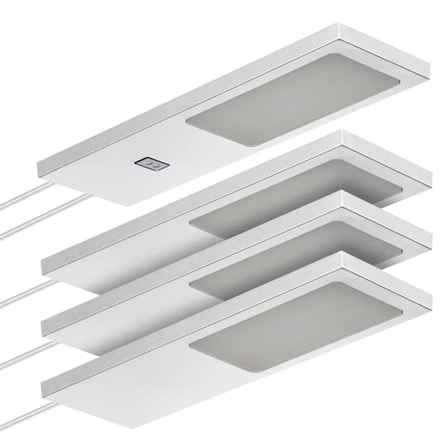 So-tech - Sotech Led-möbelleuchte Giulia Ii Mit / Ohne Sensor Silbergrau, 2700k Warmweiß Inkl. Trafo & Verteiler, 4er Set