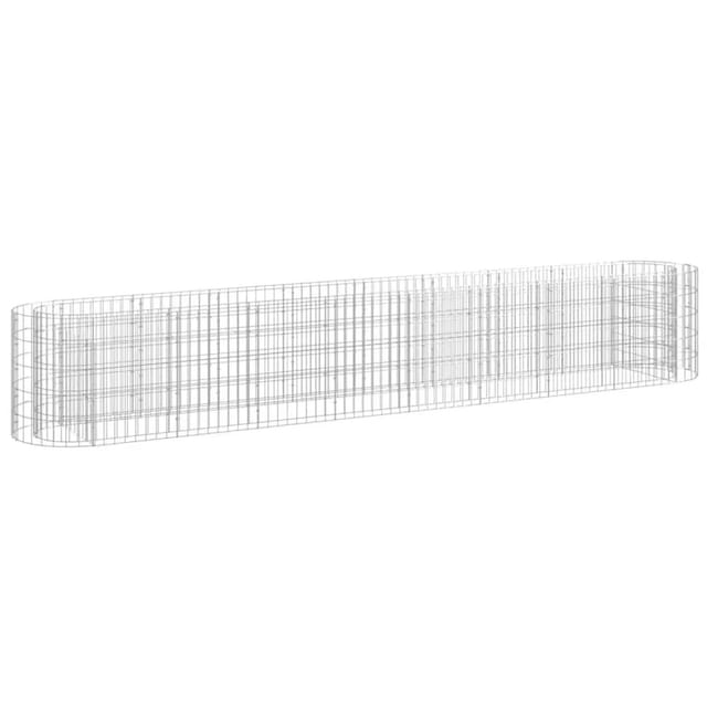 Prolenta Premium Gabionen-hochbeet Verzinktes Eisen 330x50x50 Cm
