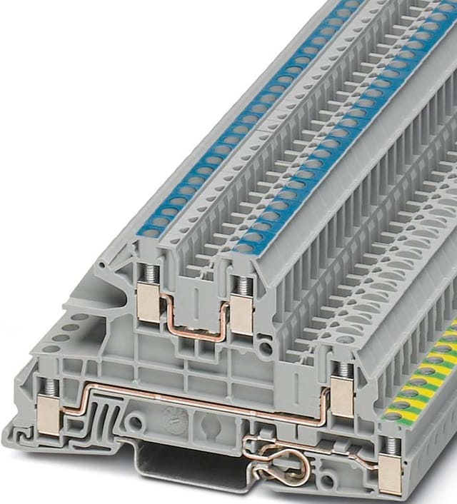 Phoenix Contact - 3076030 Installationsschutzleiterklemme 5.2 Mm Schrauben Grau 1 St.