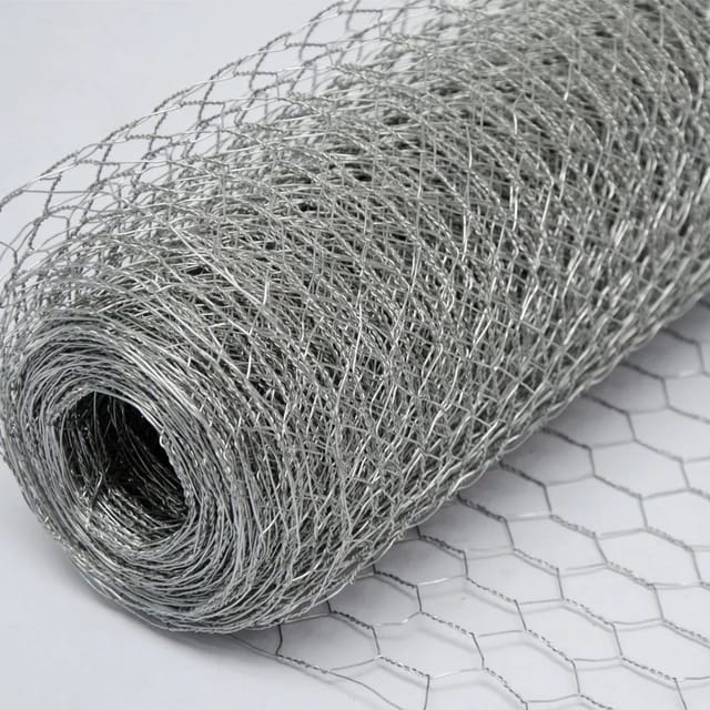 No Brand - Maschendraht Kaninchendraht Drahtgitter Sechseckgeflecht 25m Drahtrolle 50cm(h) Maschenweite 25x25mm 0.6mm Verzinkt