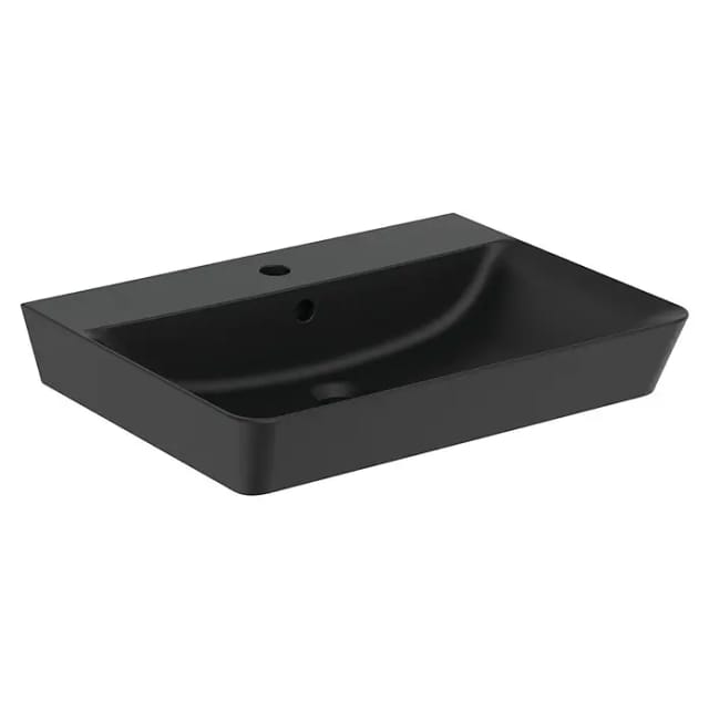 Waschtisch Ideal Standard Connect Air Cube 600 X 100 X 460 Mm, Schwarz Matt - E0298v3