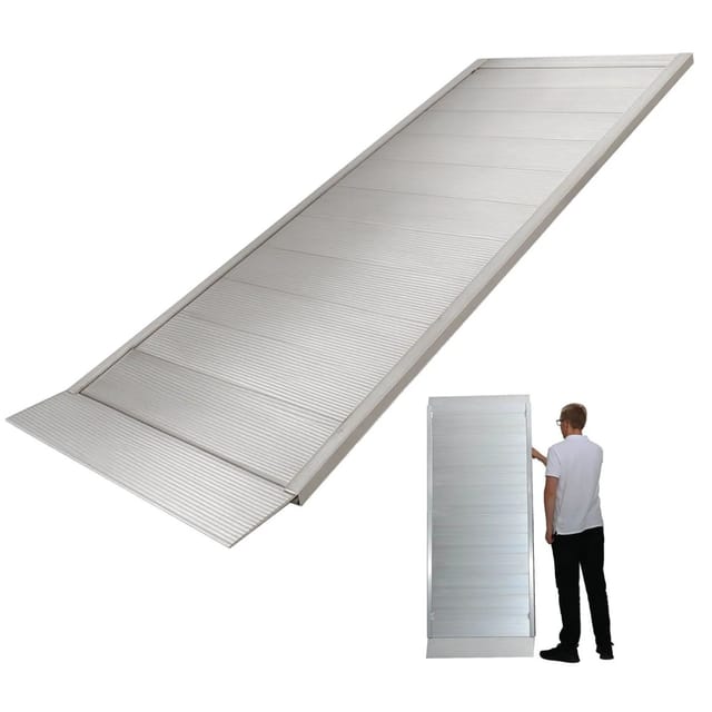 Trutzholm Eventrampe 198 Cm Taglast 600kg Alu Grau Geriffelt Rampe Auffahrrampe Verladerampe