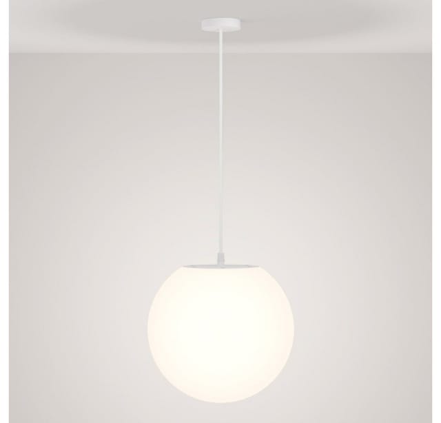Maytoni - Hängelampe Hängeleuchte Außenlampe Kugelleuchte Pendellampe Ip54 Weiß H 150cm