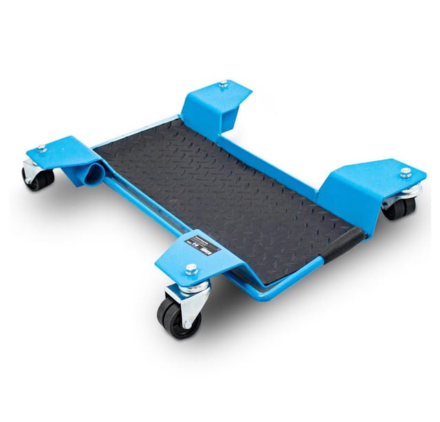 Motorrad Rangierhilfe Rangierschiene Rangierplatte Parkhilfe Motorradständer Für Zentralständer 60x42x9cm Bis 250kg Mit 360° Rollen Und Rangierbremse - Bituxx