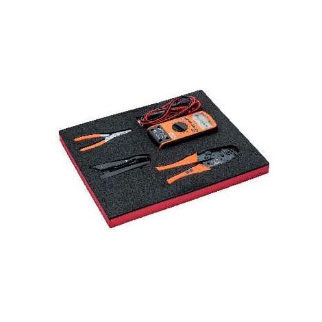 Bahco Fit&go 2/3 Schaumstoffeinlage Crimpzangen-/multimeter-satz - 4-tlg.