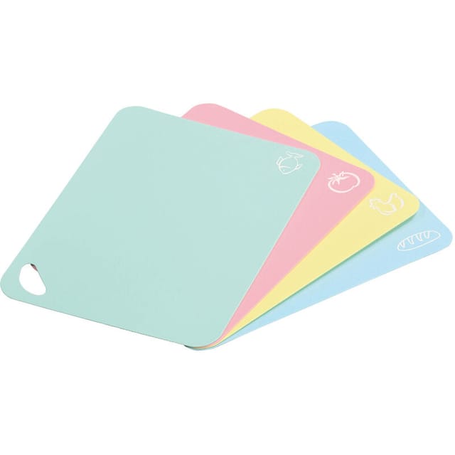 Schneidebretter, 4er-set, Pastellfarben, 38 X 29 Cm Kesper