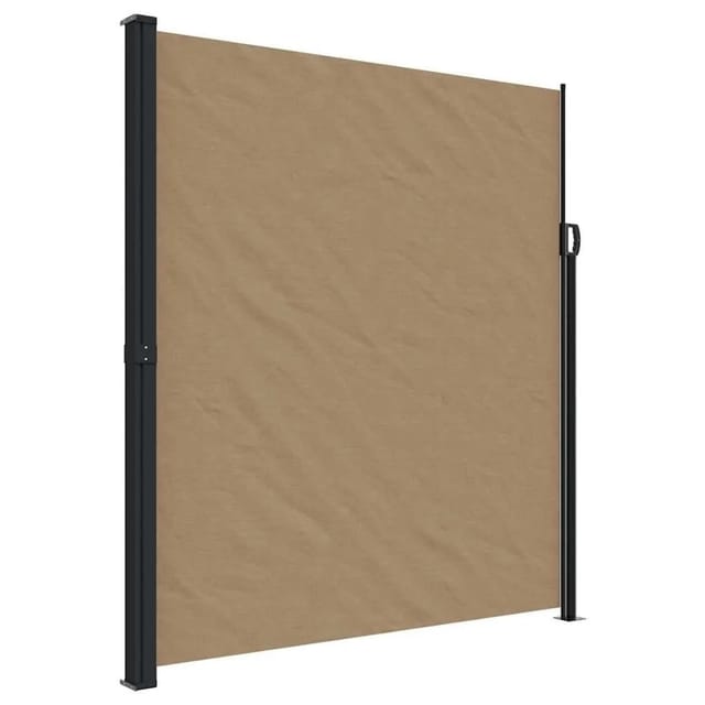 Seitenmarkise Ausziehbar Taupe 220x500 Cm Vidaxl