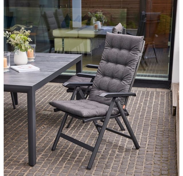 Siena Garden Atria Sesselauflage Anthrazit 123cm