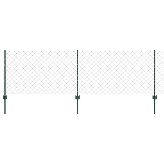 Vidaxl - Kettengliedzaun-set 2er Set Grün Verzinkter Stahl 25 X 0,8 M 524605