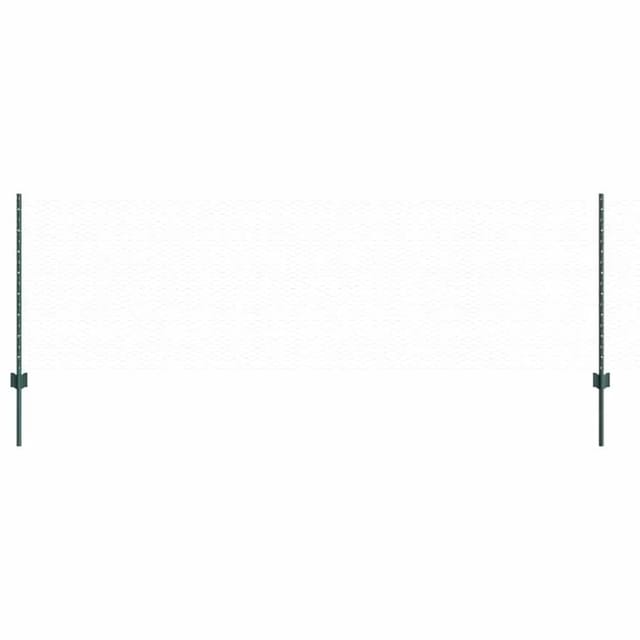 Zaunpfosten 11 Stück U-kanal Grün 80 Cm Stahl Vidaxl 528301