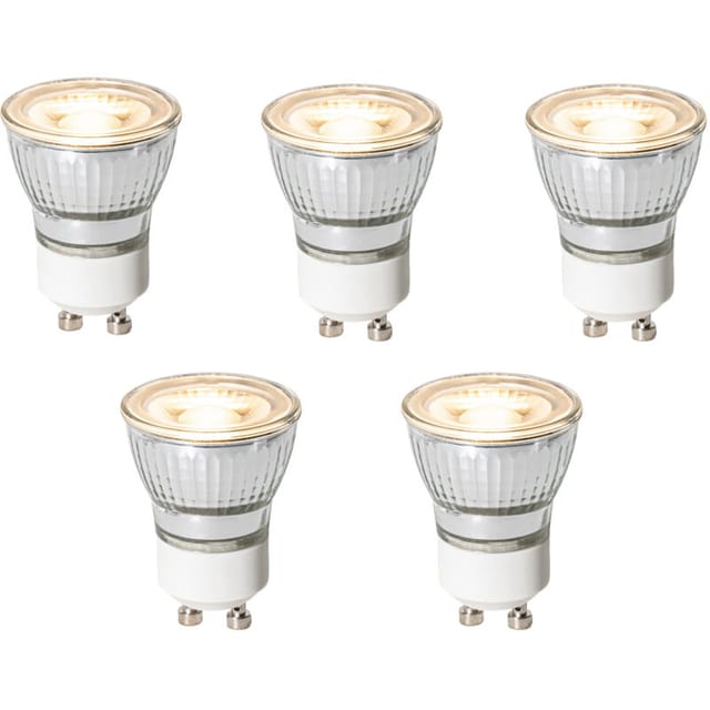 Luedd - 5er-set Gu10 3-stufen-dimmbare Led-lampen 35mm 4w 220 Lm 3000k
