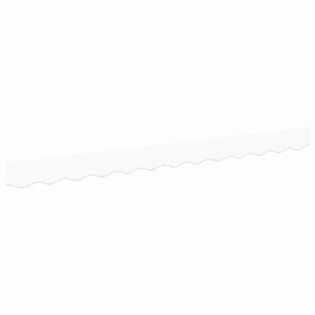 Markisenfranse Weiß 3,3 X 0,2 M Segeltuch Vidaxl
