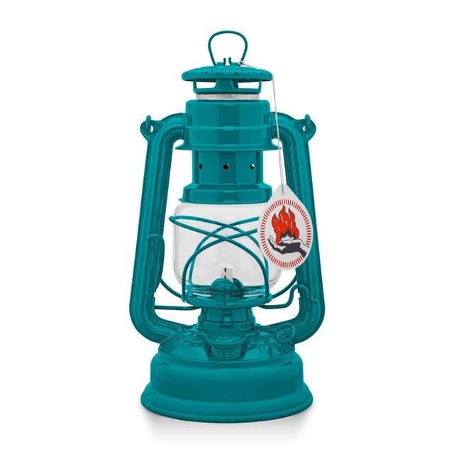 Feuerhand Sturmlaterne Baby Special 276 15 x 26,5 x 13,5 cm teal blue