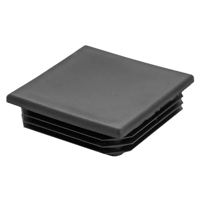 Plus Pfostenabdeckung für Stahlpfosten 8 x 8 cm Schwarz Kunststoff
