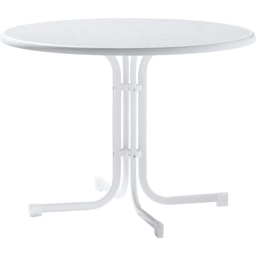 SIEGER Klapptisch »Boulevard«, BxHxT: 100 x 72 x 100 cm, Tischplatte: Mecalit-pro - weiss