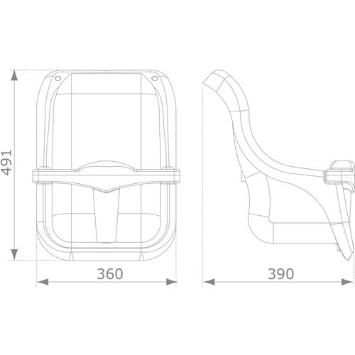 AXI Babyschaukel, Kunststoff/hart_polyethylen_hdpe - grau
