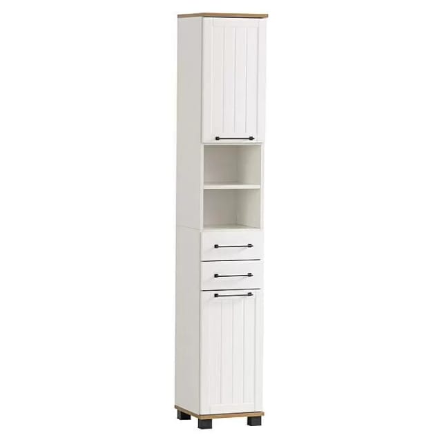 SCHILDMEYER Hochschrank »Jelda«, BxHxT: 30,3 x 180,9 x 32,6 cm, mattweiß, Holzwerkstoff - weiss