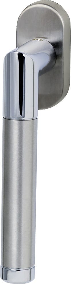 Südmetall Fenstergriff Fair V Edelstahl poliert/satiniert 35-40 mm silber