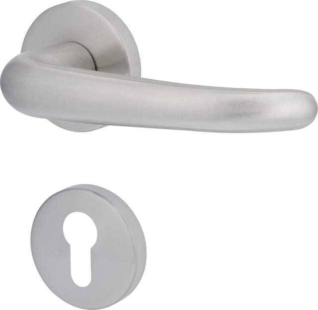 Südmetall Türgriff-Garnitur Rosette Barcelona PZ Edelstahl satiniert silber Ø 55 mm