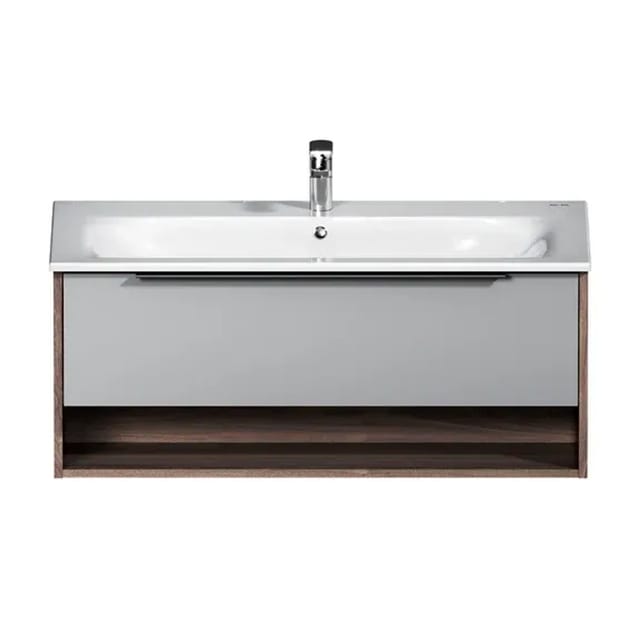 AM.PM Waschtischunterschrank mit Becken grau matt 100 cm