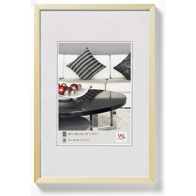 walther design Chair Aluminium Bilderrahmen Gold 20x30 cm AJ030G