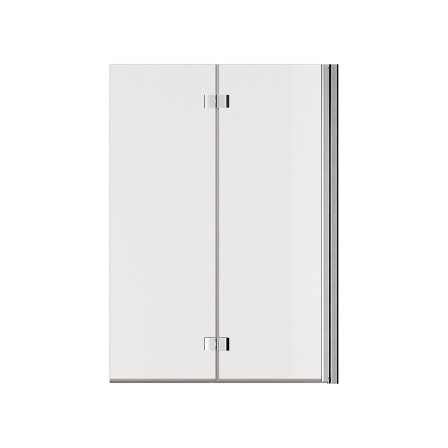 Schöner Wohnen Badewannenaufsatz Elara 140 cm x 100 cm Chrom 2-teilig