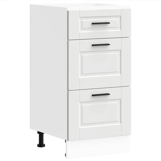 vidaXL Küchenunterschrank Porto Weiß Holzwerkstoff 854220