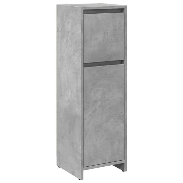 vidaXL Badezimmerschrank Betongrau 30x30x95 cm Holzwerkstoff 856060