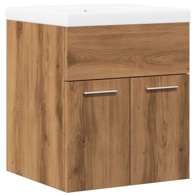 vidaXL 2-Tlg Badmöbel-Set Artisan-Eiche Holzwerkstoff 3328582