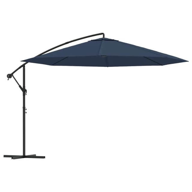 vidaXL Ampelschirm 3,5 m Blau 42198
