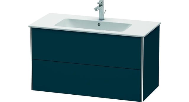 Duravit Waschtischunterschrank XSquare 101x47,8cm, bl s-matt, 2 Schubk., wandhängend