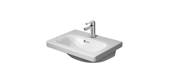 Duravit Möbelwaschtisch DuraStyle Compact 55x40cm, we, m HL, ÜL, Hahnlochbank